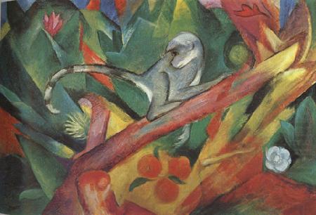 Franz Marc The Monkey (mk34) china oil painting image